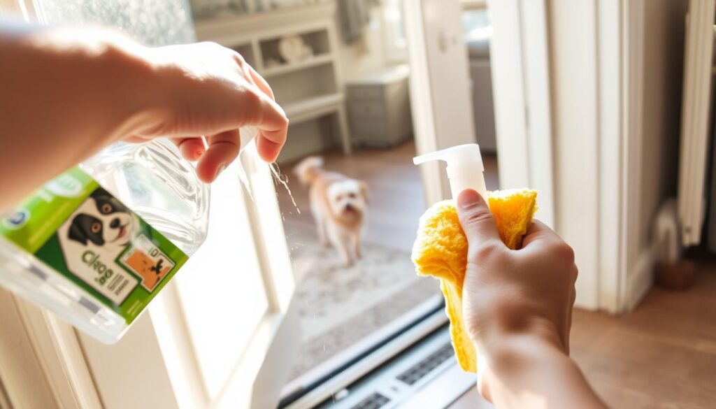 Cleaning dog door