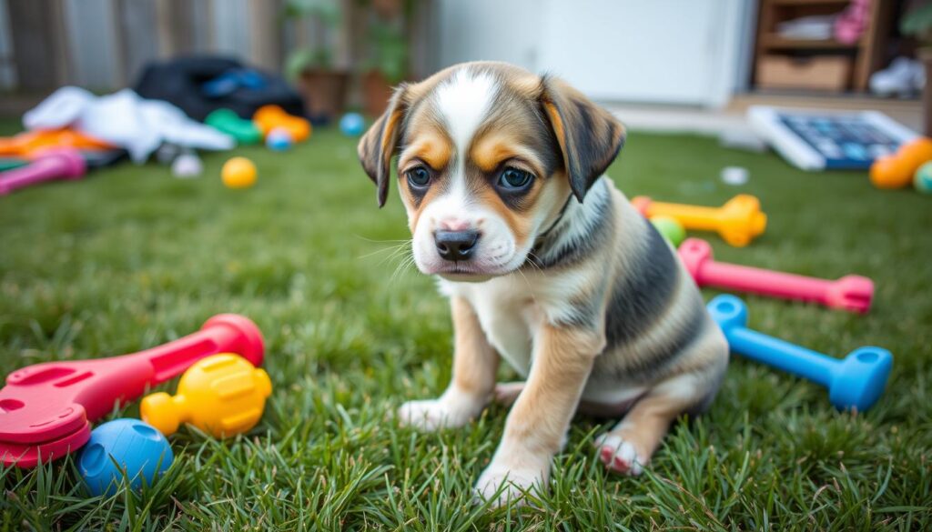 Puppy with diarrhea