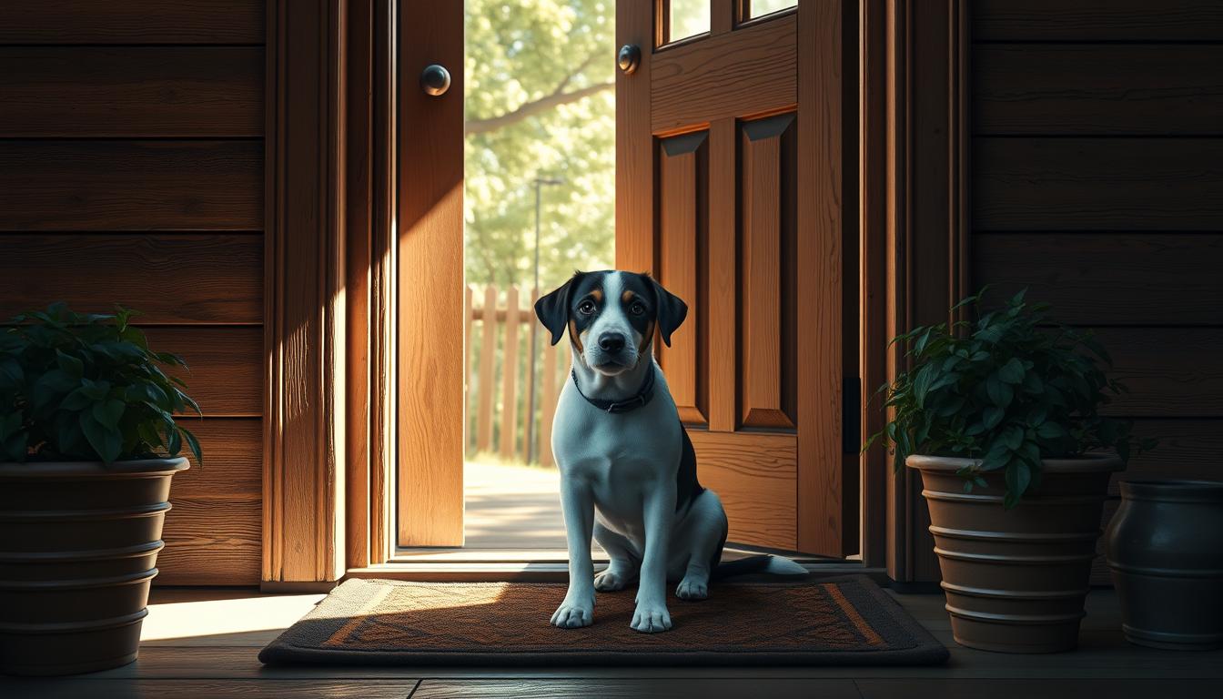 dog and door