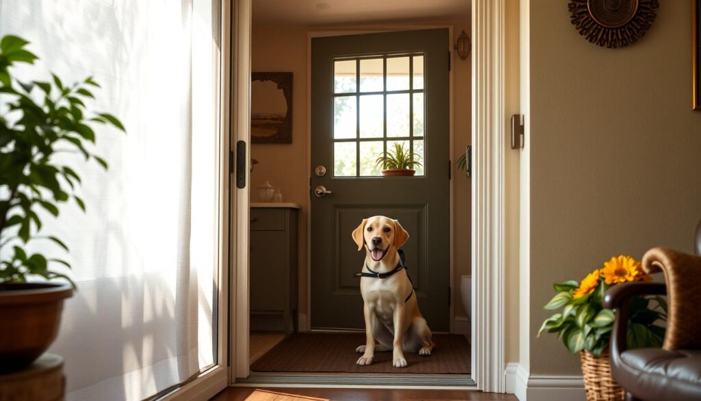 dog door for screen door