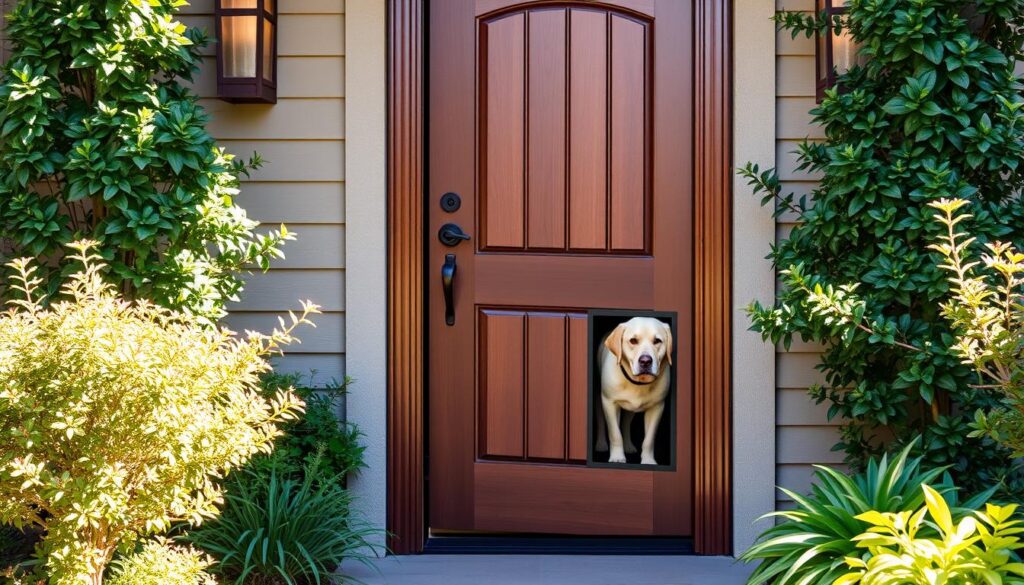 door with dog door