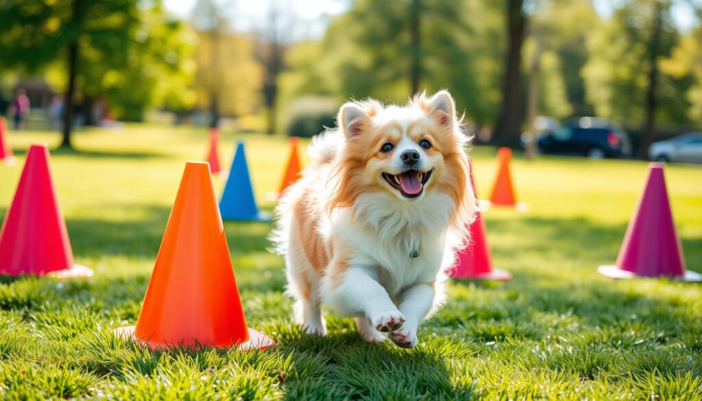 fluffy dog training