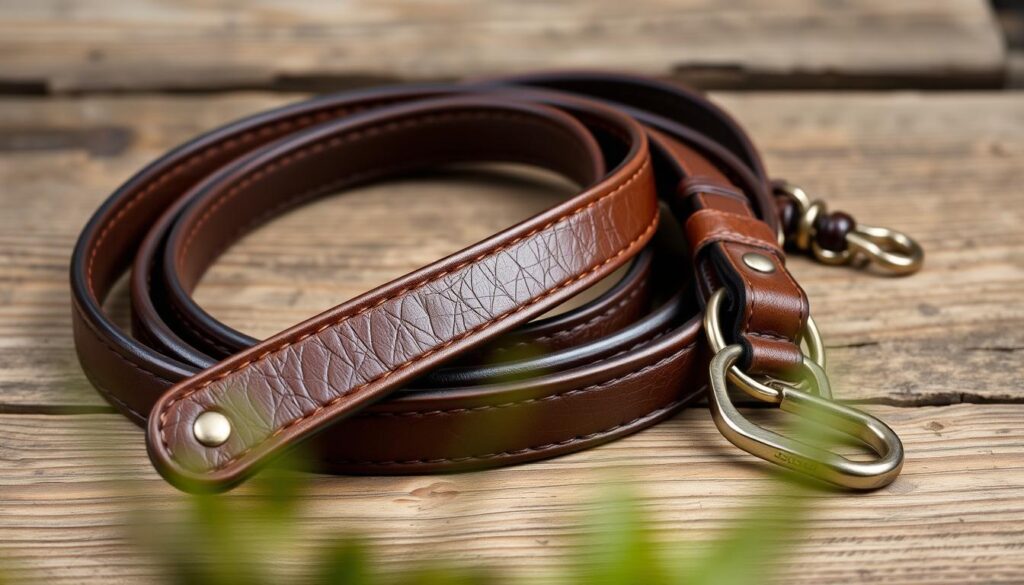 leather dog leash