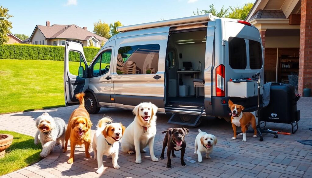 mobile dog grooming