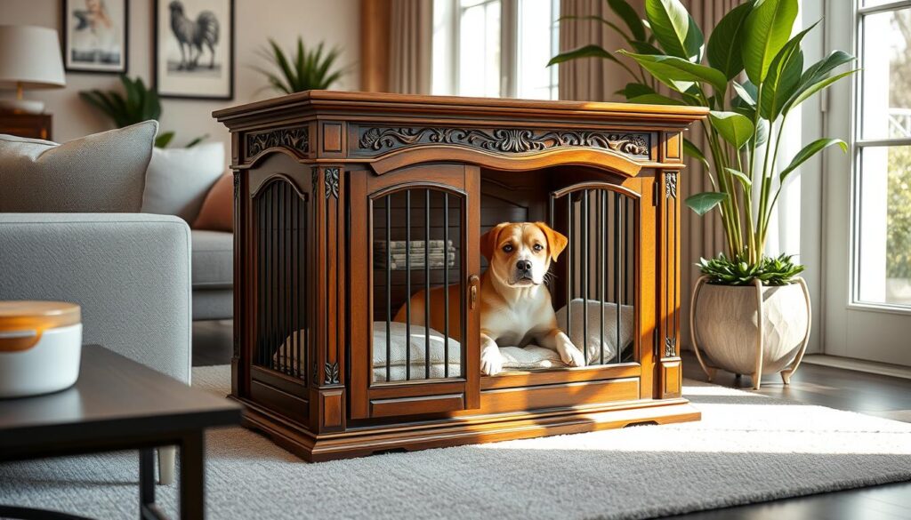 wood dog crate